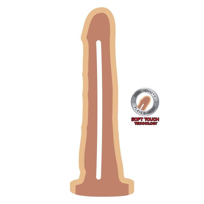 GET REAL DUAL DENSITY DONG 19 CM NATURAL