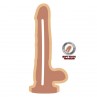 GET REAL DUAL DENSITY DILDO 12 CM CON TESTICULOS NATURAL