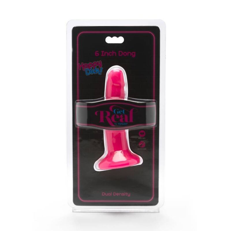 GET REAL HAPPY DICKS DONG 12 CM ROSA