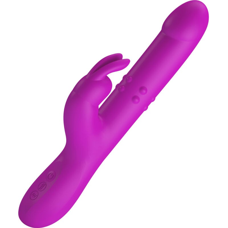 PRETTY LOVE REESE VIBRADOR CON ROTACIoN MORADO