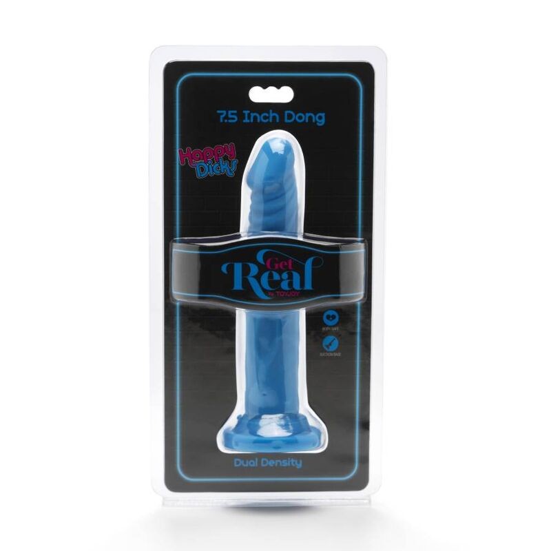 GET REAL HAPPY DICKS DONG 19 CM AZUL