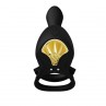 ZALO BAYEK ANILLO VIBRADOR CONTROL REMOTO PAREJAS NEGRO