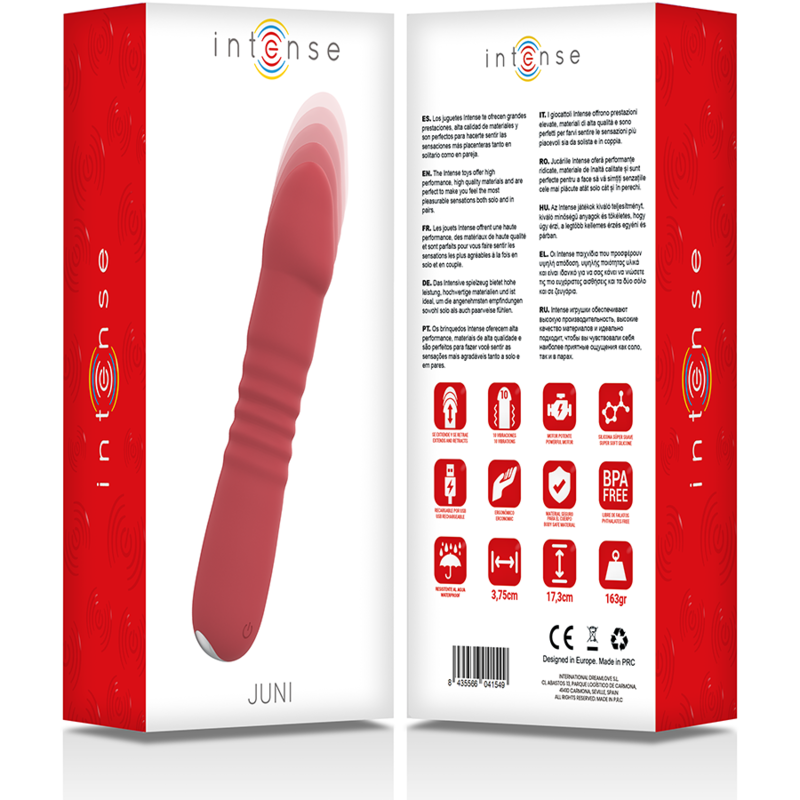 INTENSE JUNI UP DOWN 10 VIBRACIONES ROJO