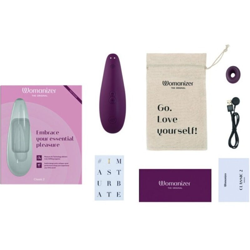 WOMANIZER CLASSIC 2 ESTIMULADOR DE CLiTORIS BURDEOS