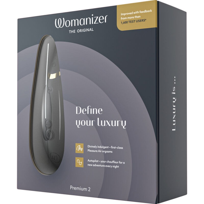 WOMANIZER PREMIUM 2 ESTIMULADOR DE CLiTORIS NEGRO