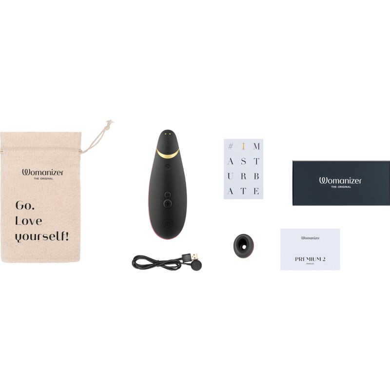 WOMANIZER PREMIUM 2 ESTIMULADOR DE CLiTORIS NEGRO
