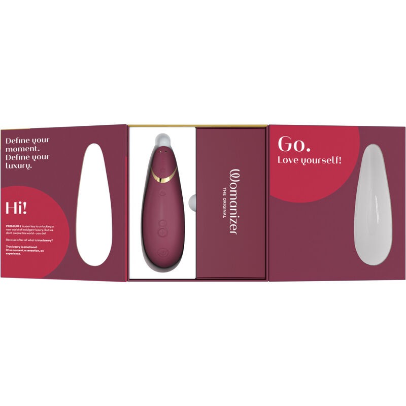 WOMANIZER PREMIUM 2 ESTIMULADOR DE CLiTORIS BURDEOS