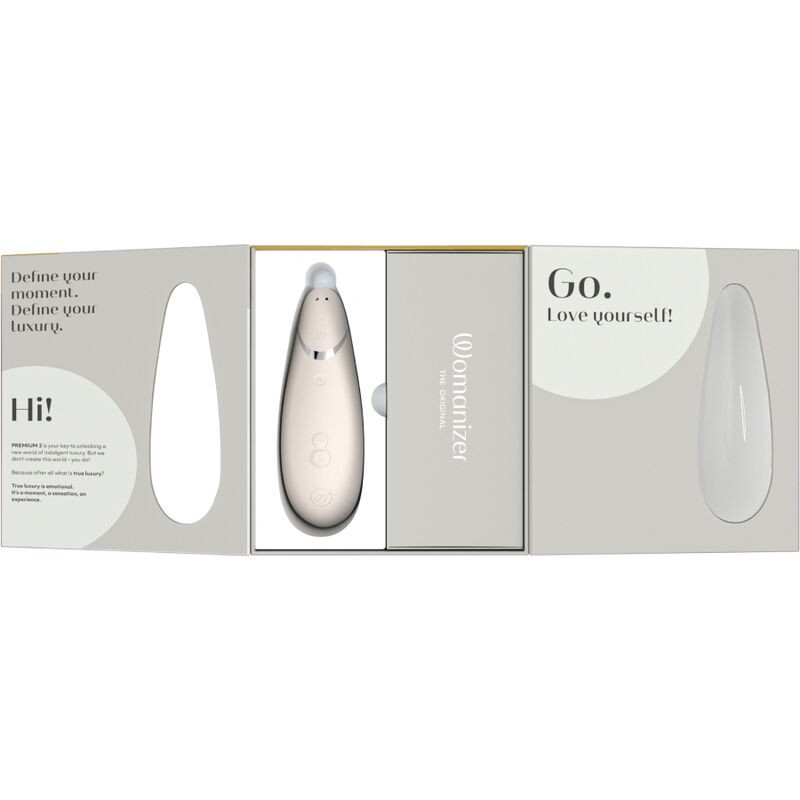 WOMANIZER PREMIUM 2 ESTIMULADOR DE CLiTORIS GRIS
