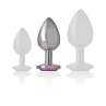 INTENSE PLUG ANAL METAL ALUMINIO CORAZoN ROSA TALLA M