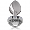 INTENSE PLUG ANAL METAL ALUMINIO CORAZoN BLANCO TALLA M