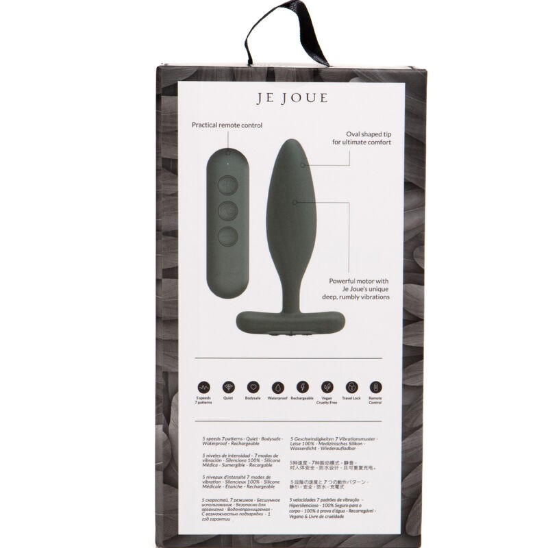 JE JOUE VESTA PLUG ANAL VIBRADOR NEGRO