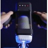 GAME CUP MASTURBADOR MASCULINO CON VIBRACIoN Y FUNCIoN CALOR CON SOPORTE PARA MoVILES NEGRO