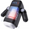 GAME CUP MASTURBADOR MASCULINO CON VIBRACIoN Y FUNCIoN CALOR CON SOPORTE PARA MoVILES NEGRO
