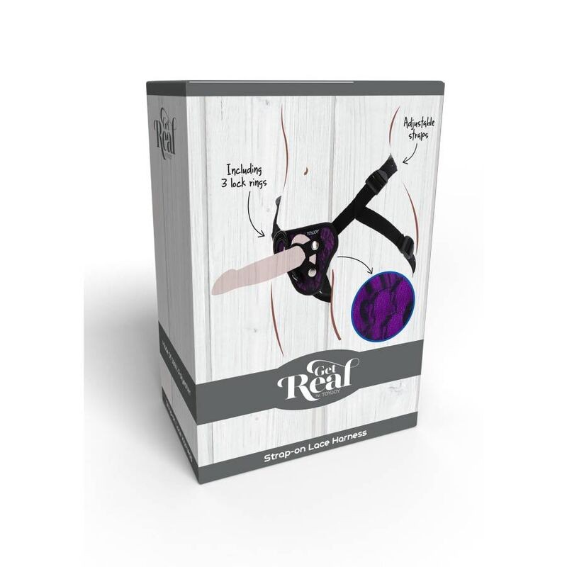 GET REAL STRAP ON LACE HARNES MORADO