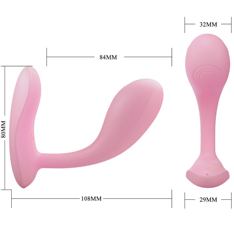PRETTY LOVE BAIRD G SPOT 12 VIBRACIONES RECARGABLE ROSA APP