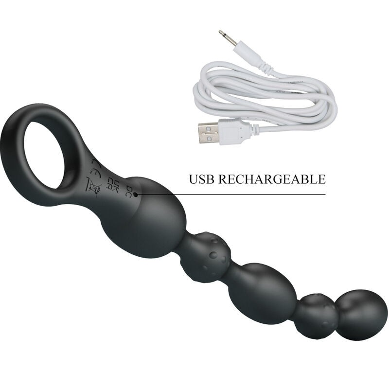 PRETTY LOVE VAN BOLAS ANALES 10 VIBRACIONES RECARGABLE SILICONA