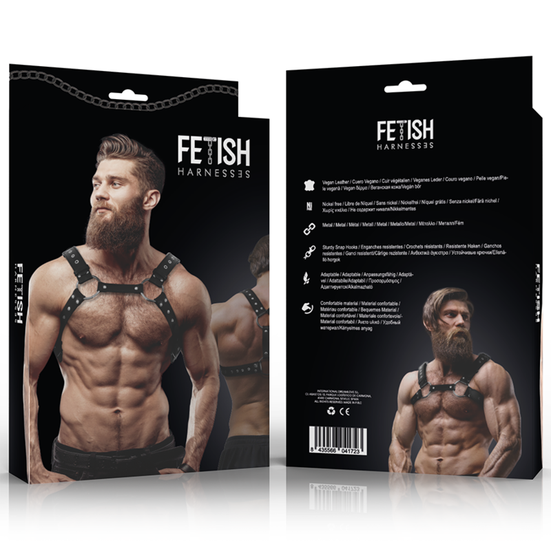 FETISH SUBMISSIVE ATTITUDE ARNeS ECOPIEL PECHO CON TACHUELAS HOMBRE