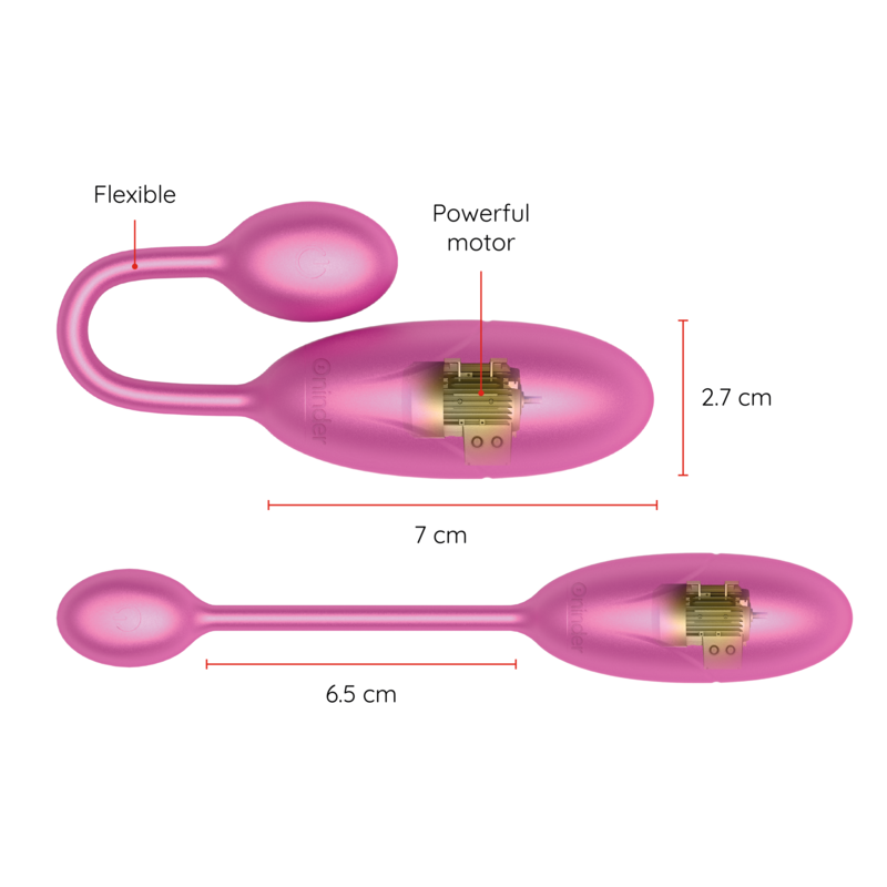 ONINDER DENVER HUEVO VIBRADOR ROSA 7 X 27 CM APP GRATUITA