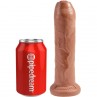 KING COCK PENE REALISTICO CON PREPUCIO 178 CM CARAMELO