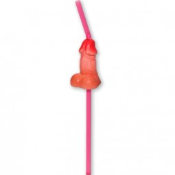 DIABLO PICANTE BOLSA 5 PAJITAS PENE GRANDE NATURAL