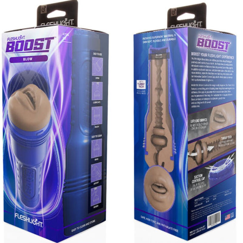FLESHLIGHT BOOST MASTURBADOR BOCA BLOW MD FLESH RP