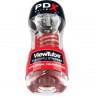 PDX ELITE MASTURBADOR STROKER VIEWTUBE 2 COMPRESION ESPIRAL TRANSPARENTE