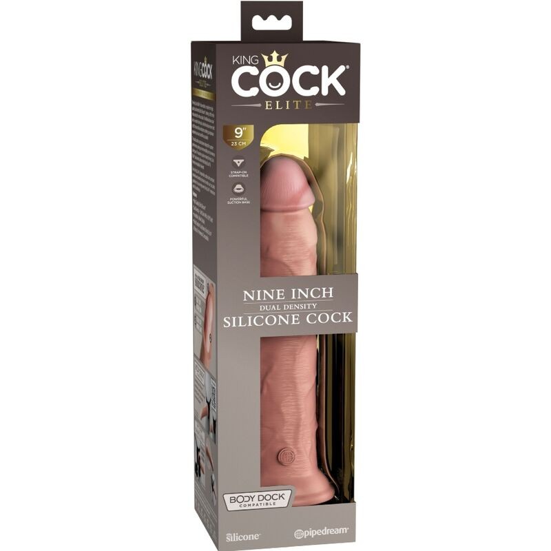 KING COCK ELITE DILDO REALISTICO SILICONA 23 CM