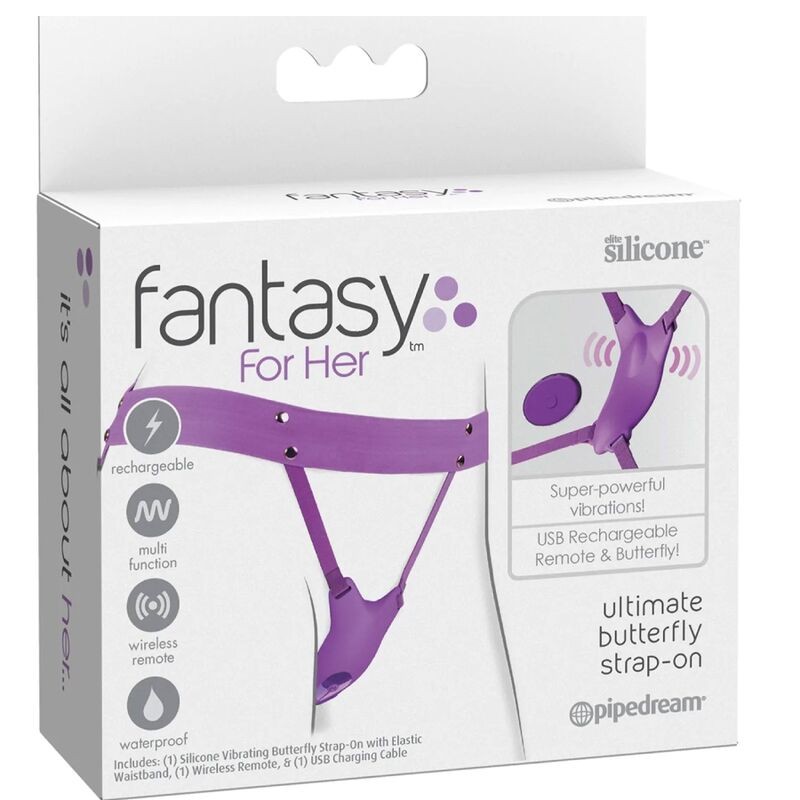 FANTASY FOR HER ARNES MARIPOSA VIBRADOR RECARGABLE CONTROL REMOTO VIOLETA