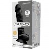 SILEXD MODELO 1 PENE REALISTICO SILICONA PREMIUM SILEXPAN NEGRO 23 CM