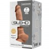 SILEXD MODELO 1 PENE REALISTICO SILICONA PREMIUM SILEXPAN CARAMELO 175 CM