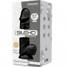 SILEXD MODELO 1 PENE REALISTICO SILICONA PREMIUM SILEXPAN NEGRO 215 CM