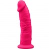 SILEXD MODELO 2 PENE REALISTICO SILICONA PREMIUM SILEXPAN FUCSIA 23 CM