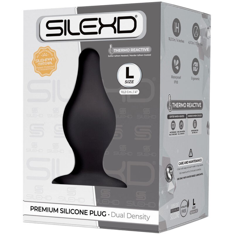 SILEXD MODELO 2 PLUG ANAL SILICONA PREMIUM SILEXPAN PREMIUM TERMORREACTIVO TALLA L