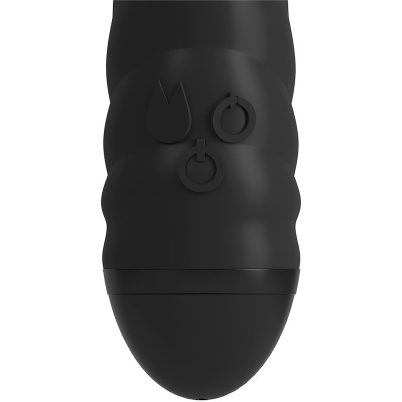 ADRIEN LASTIC TWISTER MASAJEADOR VIBRADOR Y ROTADOR RABBIT NEGRO