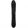 ADRIEN LASTIC TWISTER MASAJEADOR VIBRADOR Y ROTADOR RABBIT NEGRO