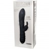 ADRIEN LASTIC TWISTER MASAJEADOR VIBRADOR Y ROTADOR RABBIT NEGRO