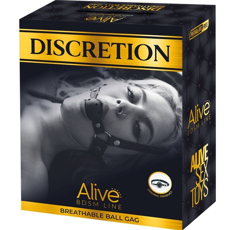 ALIVE DISCRETION MORDAZA TRANSPIRABLE ROJO