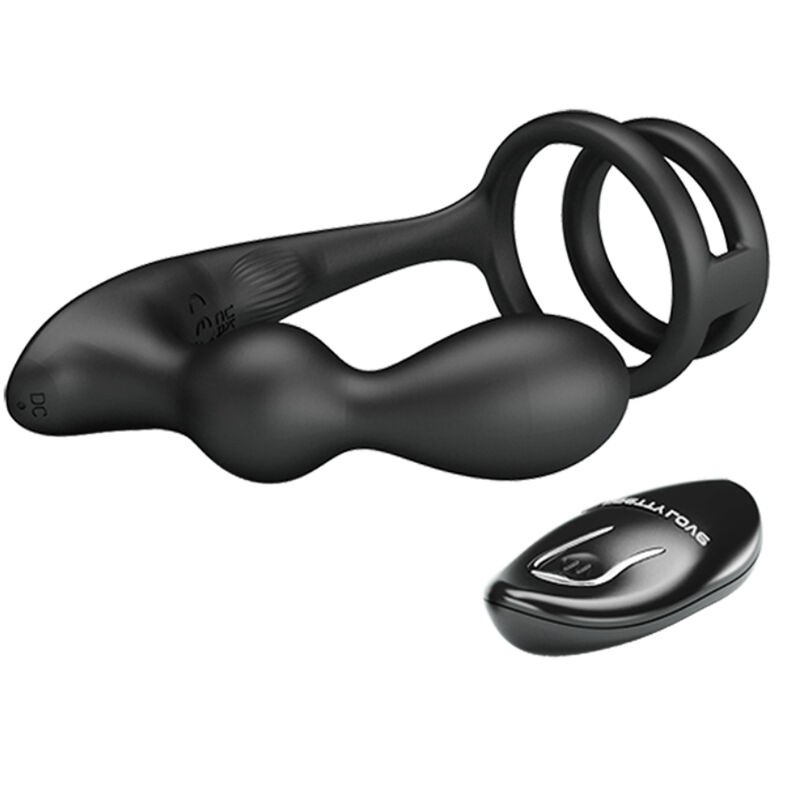 PRETTY LOVE MARSHALL ANILLO PARA PENE PLUG ANAL VIBRATORIO CONTROL REMOTO