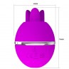 PRETTY LOVE VIBRADOR DE SILICONA REDONDO GEMINI BALL MORADO
