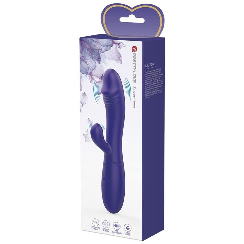 PRETTY LOVE SNAPPY YOUTH VIBRADOR ESTIMULADOR PUNTOG VIOLETA