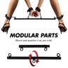 FETISH SUBMISSIVE BONDAGE BARRA SEPARADORA AJUSTABLE 4 PIEZAS