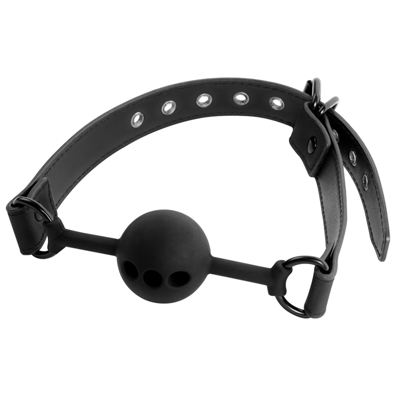 FETISH SUBMISSIVE BONDAGE MORDAZA DE BOLA DE SILICONA TRANSPIRABLE