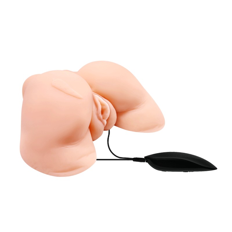 CRAZY BULL VAGINA Y ANO CON MALLA REALISTA CON VIBRACION