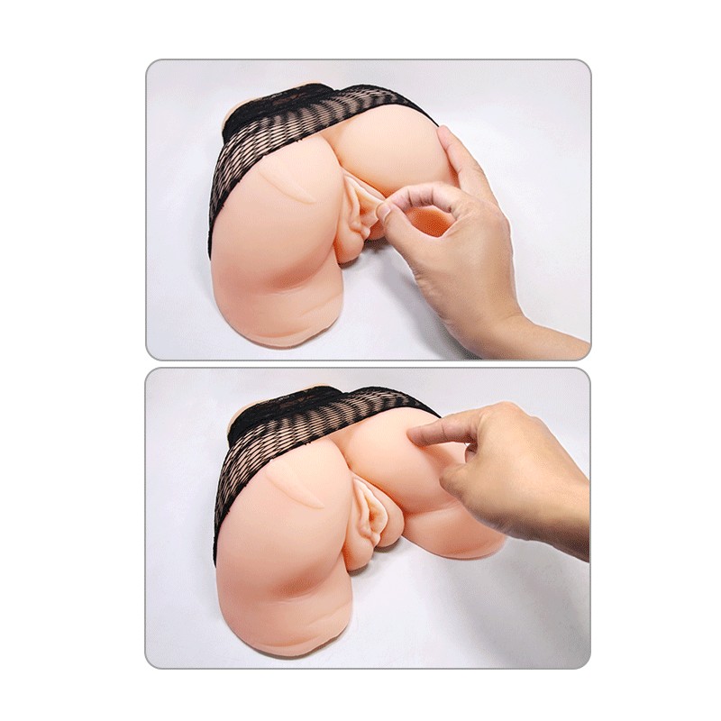 CRAZY BULL VAGINA Y ANO CON MALLA REALISTA CON VIBRACION