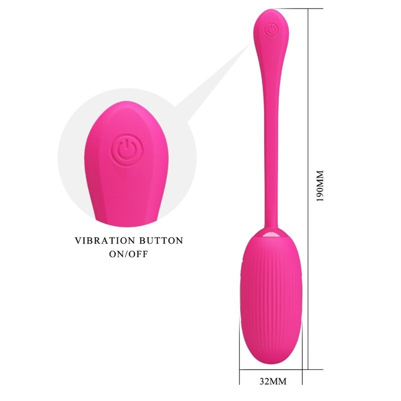PRETTY LOVE DOREEN HUEVO VIBRADOR RECARGABLE MAGENTA