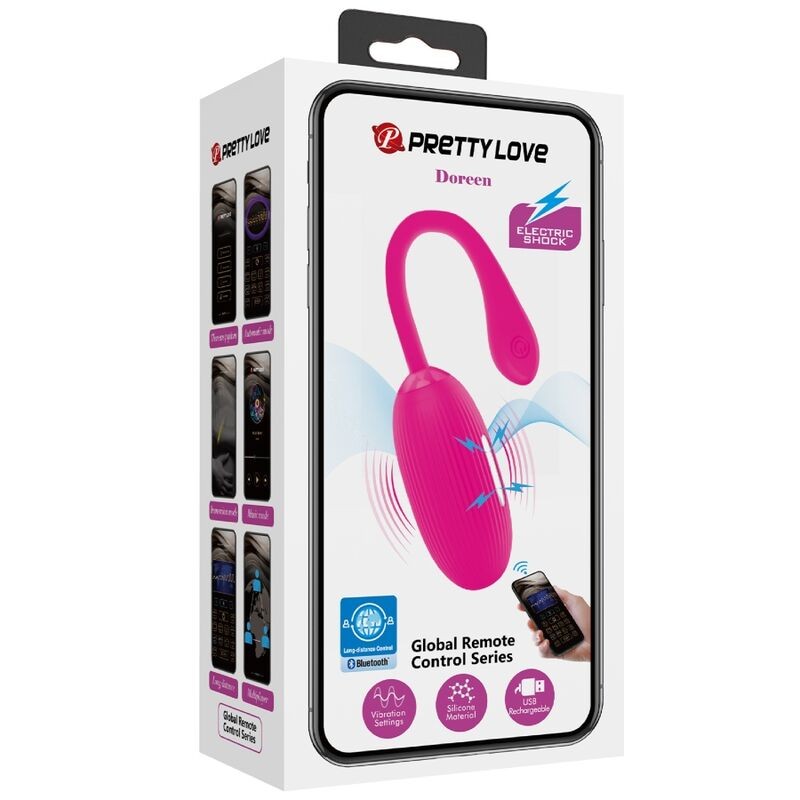 PRETTY LOVE DOREEN HUEVO VIBRADOR RECARGABLE MAGENTA