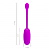 PRETTY LOVE JULIUS HUEVO VIBRADOR IMPERMEBLE RECARGABLE MORADO