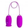 PRETTY LOVE DAISY HUEVO DUAL VIBRADOR RECARGABLE MORADO