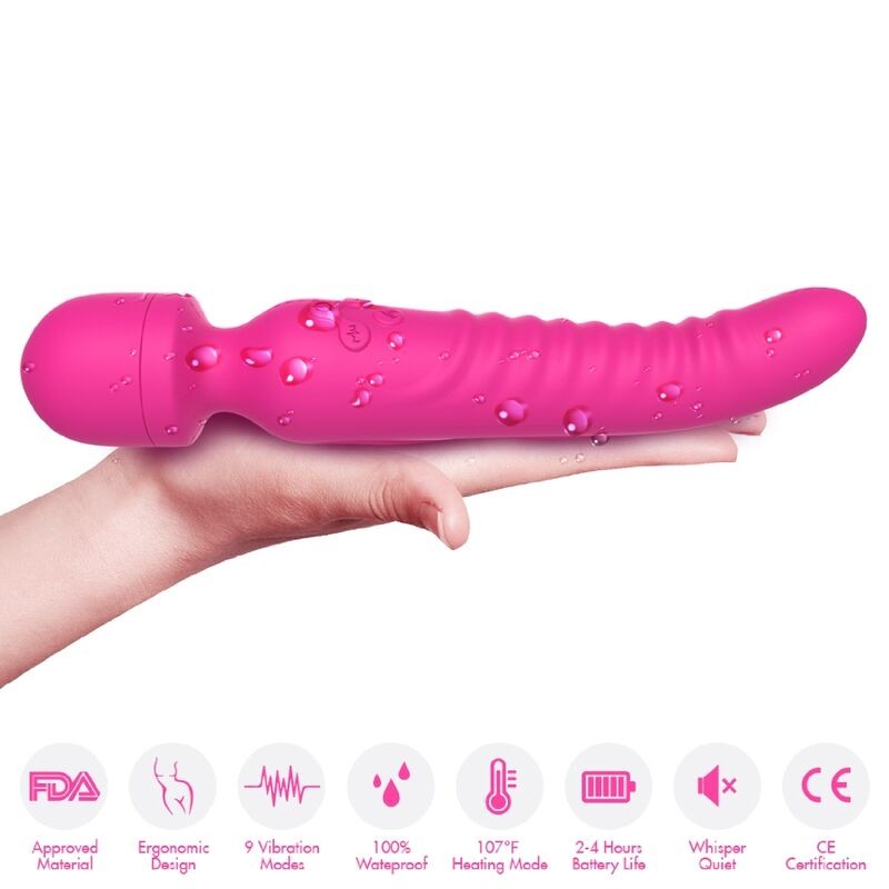 ARMONY MISSION MASAJEADOR VIBRADOR EFECTO CALOR FUCSIA