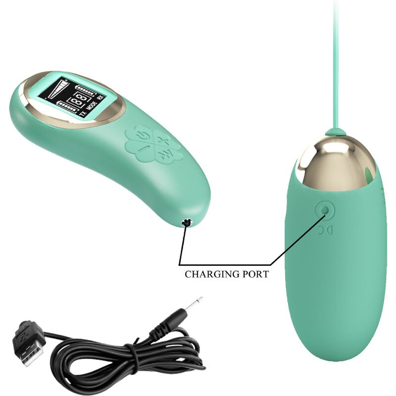 PRETTY LOVE MINA HUEVO VIBRADOR CONTROL REMOTO VERDE
